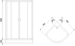 Royal Bath Душевой уголок RB 90HK-C-BL 90х90х200 – фотография-4